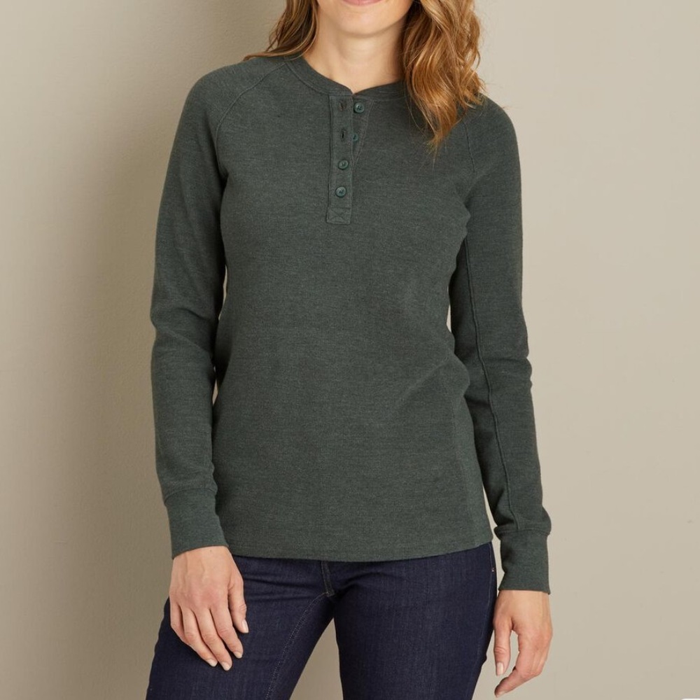 Duluth Trading Co Green Women’s Henley Shirt